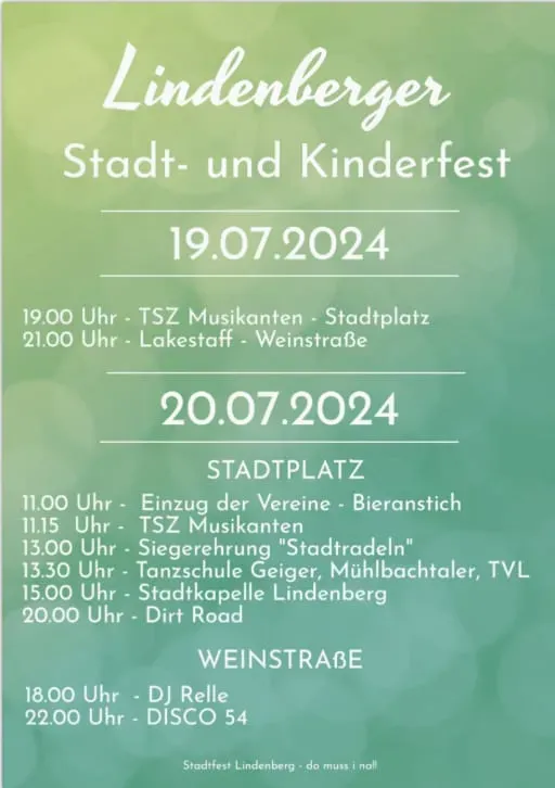 Stadt- und Kinderfest in Lindenberg